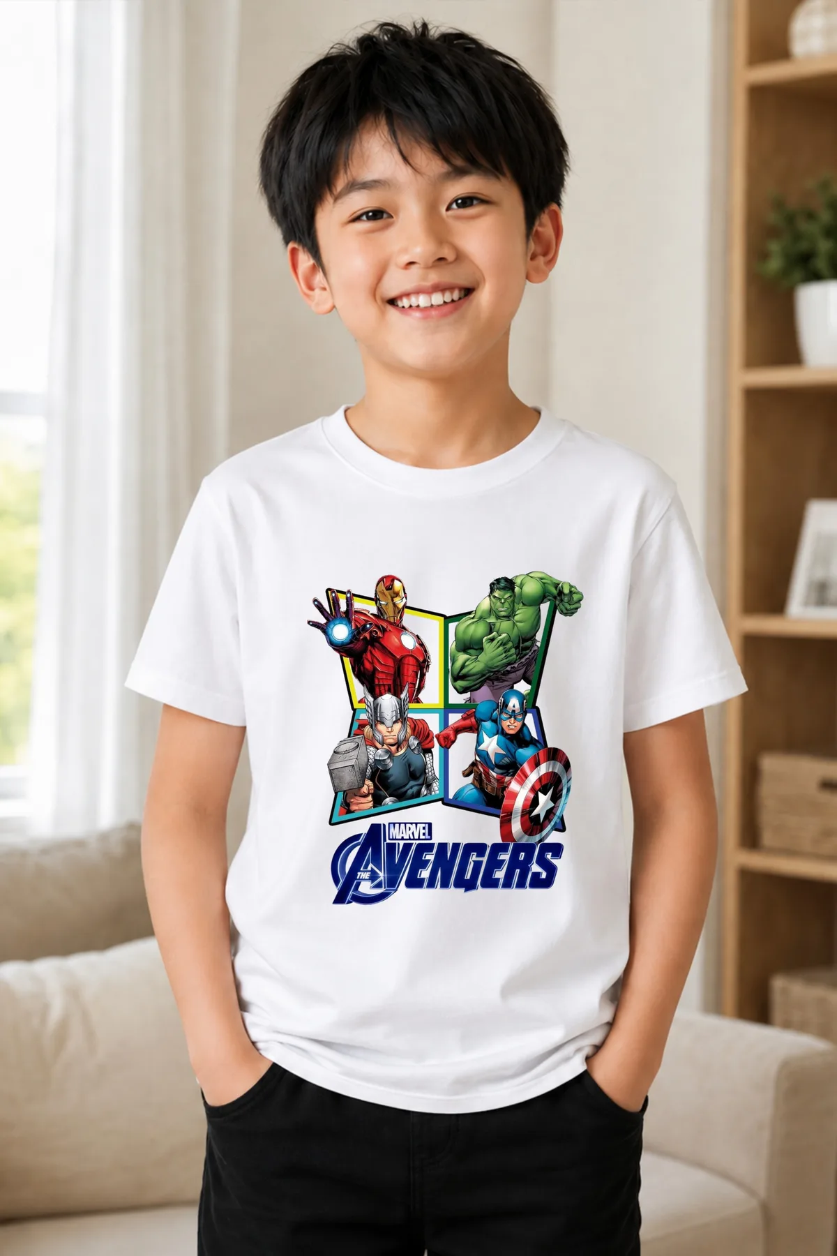 Camiseta Infantil Estampado Frente y Espalda